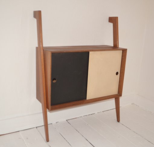 Mahogany Leaner Bookcase Unit By Heals